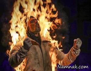 آتش گرفتن ارشا اقدسی در سینمای هالیوود + عکس