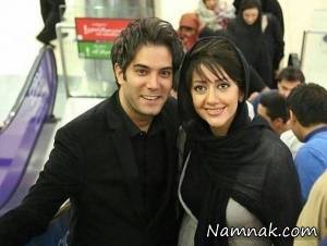 امیرعلی نبویان و همسرش بهار نوروزپور در زنده رود + عکس