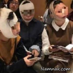 دردسر جراحی زیبایی ۳ دختر چینی در فرودگاه! +عکس