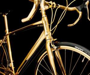 دوچرخه شگفت انگیز و گرانقیمت با طلای ۲۴ عیار + فیلم