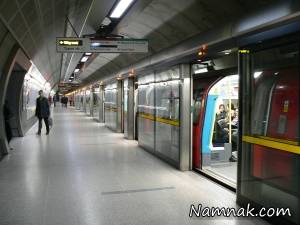 حرکات عجیب مرد جوان در مترو! + تصاویر