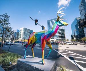 مجسمه های جالب و رنگارنگ در خیابان + تصاویر