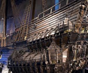 موزه دیدنی واسا استکهلم در دل کشتی بیرون آمده از آب