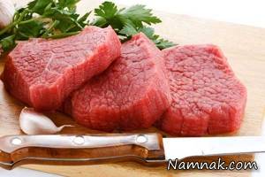 هضم گوشت قرمز با خوردن سبزی