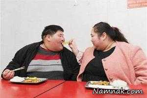 تلاش جالب چاق ترین زن و شوهر چینی برای لاغر شدن + عکس