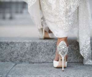 مدل های پرنسسی کفش سفید عروس گیپوری و پاپیونی + تصاویر