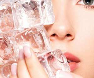 یخ درمانی برای زیبایی پوست صورت و شکم + روش
