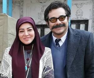 رزیتا غفاری و سام قریبیان در سریال کلبه ای در مه