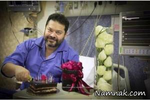 جشن تولد غلامرضا صنعتگر در بیمارستان + عکس